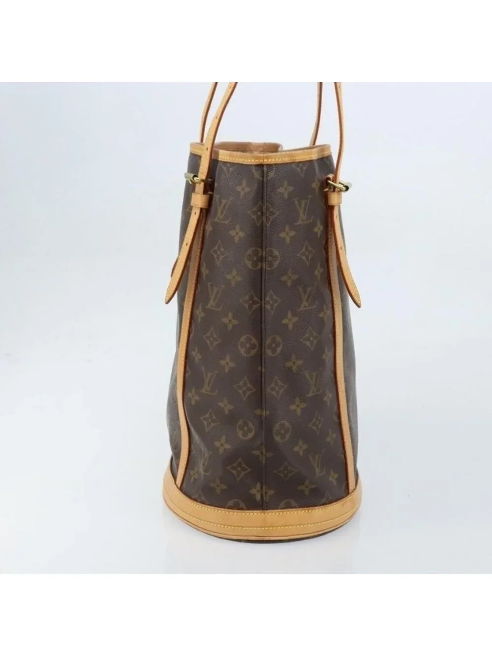 Authentic LOUIS VUITTON Monogram Bucket GM Shoulder Bag M42236 LV - Picture 10 of 16